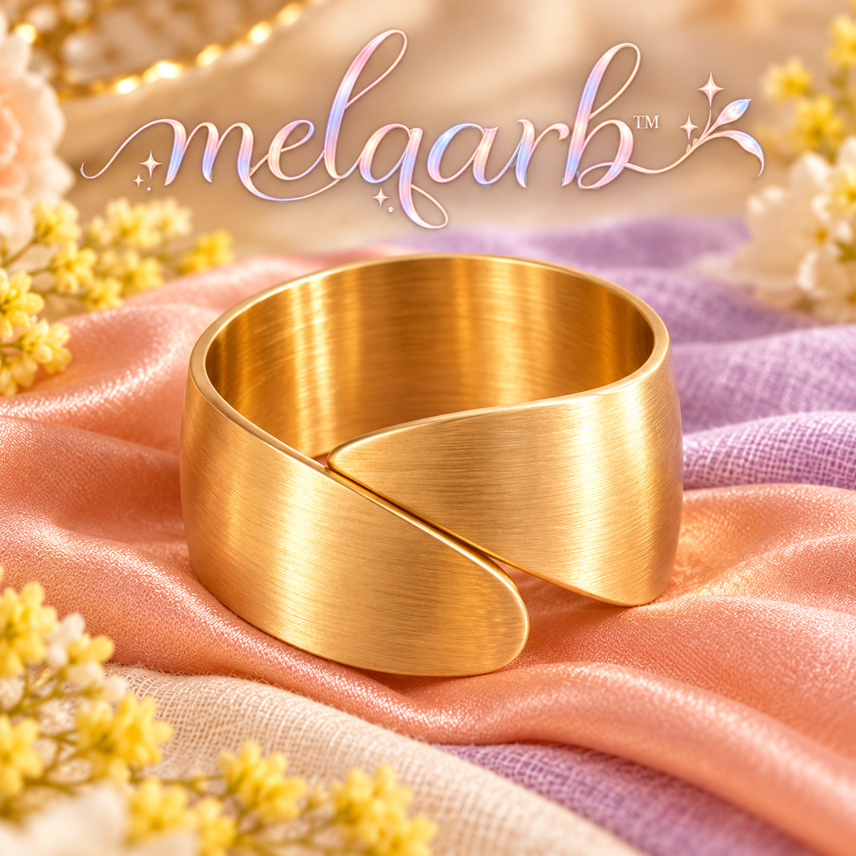 melqarb™ OpenArc Metal Napkin Rings, Set of 12, 1.6 in. Opening, Gold-Tone or Silver-Tone Wedding Table Accessories